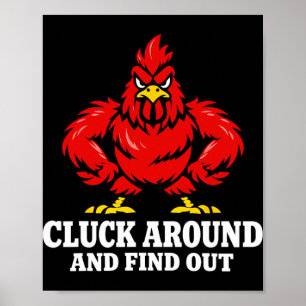 Chicken Math Too Many Chickens Ckyard Poultry Humo Poster