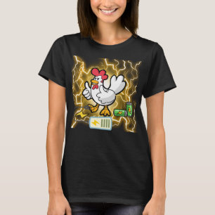 Chicken Mom Energy Funny Farm Lover Design   Proud T-Shirt