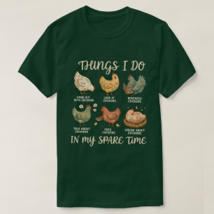 Chicken Mom Funny Chicken Lover Quote Design T-Shirt