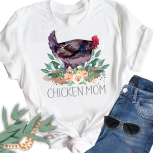 Chicken Mom Organic Farming Gardening Permaculture T-Shirt