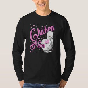 Chicken Mom Silk Chicken Silkie Chickens Mama Silk T-Shirt
