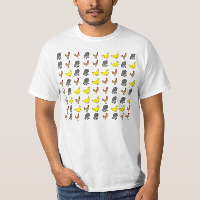 Chicken Monkey Duck Lyrics T-Shirt (Front)