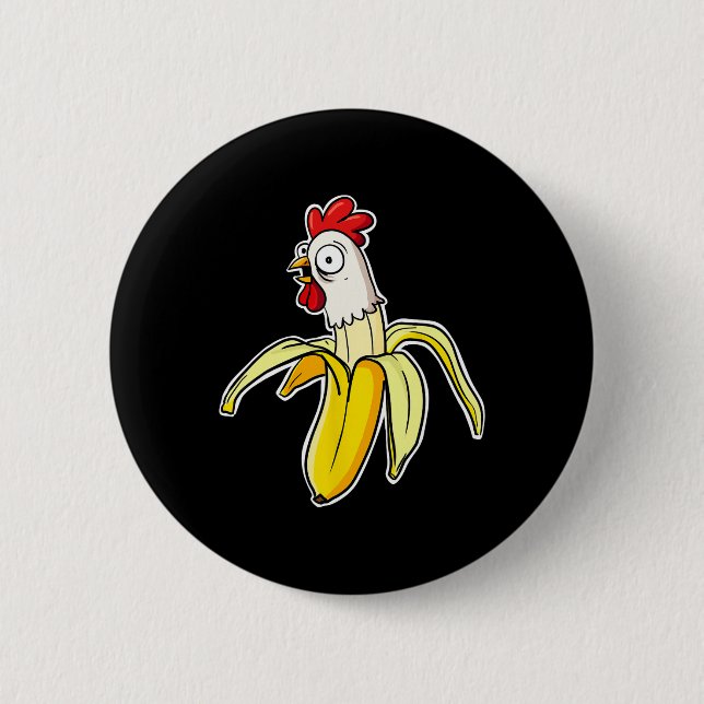 Chicken Nana  2 Inch Round Button (Front)