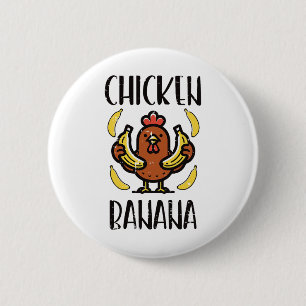 Chicken Nana Cute Song Dance Fruit Kids Youth Men 2 Inch Round Button
