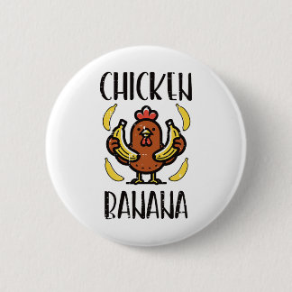 Chicken Nana Cute Song Dance Fruit Kids Youth Men  2 Inch Round Button