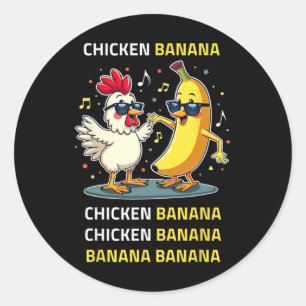 Chicken Nana Dance Classic Round Sticker
