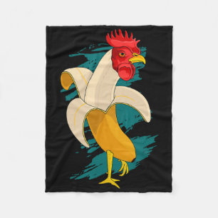 Chicken Nana Farming Chickens Fleece Blanket