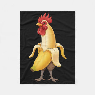 Chicken Nana Mashup, Rooster Humour For Chicken Fo Fleece Blanket