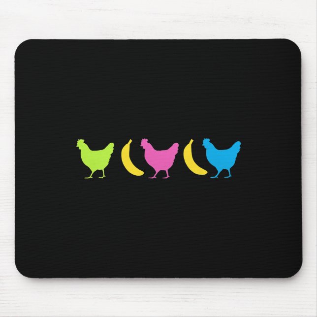 Chicken Nana Trending Meme  Mouse Pad (Front)