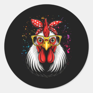 Chicken Ndana Girl - Poultry Owner Rancher Farmer  Classic Round Sticker