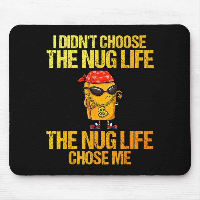 Chicken Nugget Art For Men Women Kids Chicken Nugg Mouse Pad (Front)
