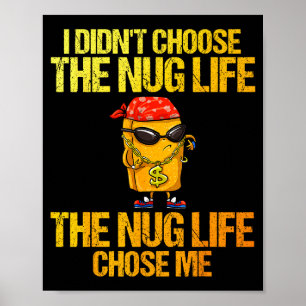 Chicken Nugget Art For Men Women Kids Chicken Nugg Poster