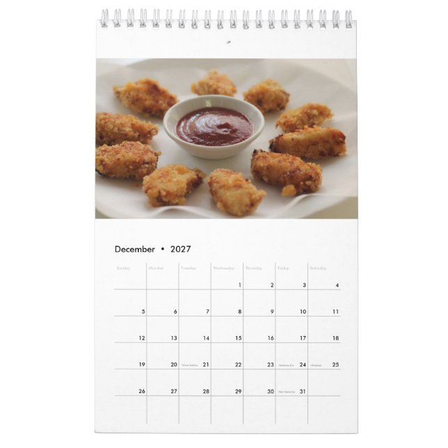Chicken Nugget Calendar 2018 (Dec 2027)