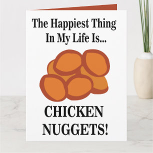 Chicken Nugget Fast Food Funny Chicken Nugget Card