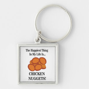Chicken Nugget Fast Food Funny Chicken Nugget  Keychain