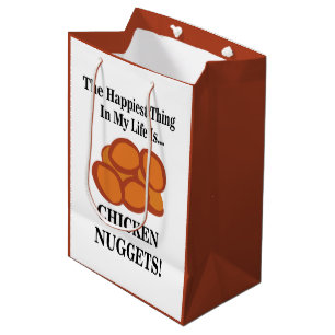 Chicken Nugget Fast Food Funny Chicken Nugget Medium Gift Bag