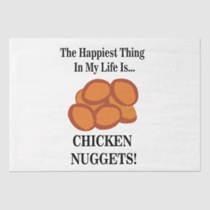 Chicken Nugget Fast Food Funny Chicken Nugget Tissue Paper