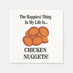 Chicken Nugget Fast Food Party Napkin