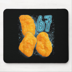 Chicken Nugget Lover 67 Meme Six Seven Fried Chick Mouse Pad