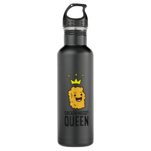Chicken Nugget Queen Funny Chicken Nuggets Couple 710 Ml Water Bottle