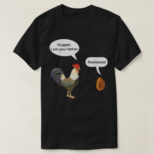 Chicken Nugget Shirt Funny Father's Day shirt (Design Front)