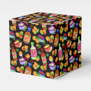 Chicken nuggets & dipping sauce favor box