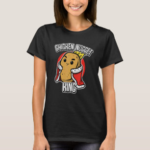 Chicken Nuggets King Boys Men Kids T-Shirt