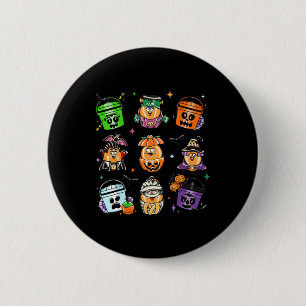 Chicken Nuggets Pumpkin Halloween 90s Vintage 2 Inch Round Button