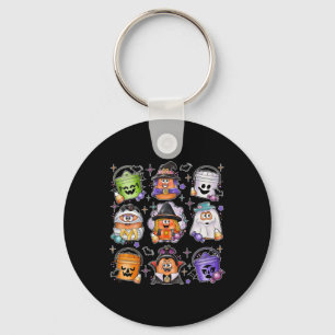 Chicken Nuggets Pumpkin Halloween 90s Vintage 3 Keychain