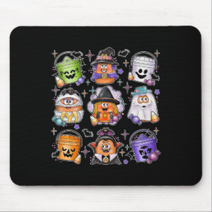 Chicken Nuggets Pumpkin Halloween 90s Vintage 3  Mouse Pad