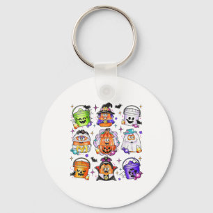 Chicken Nuggets Pumpkin Halloween 90's Vintage Keychain