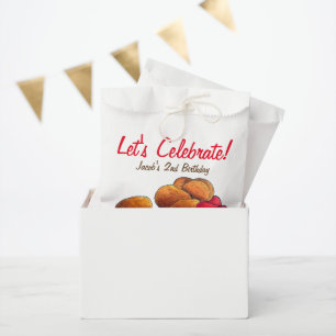 Chicken Nuggets with Ketchup Junk Fast Food Foodie Favour Bag