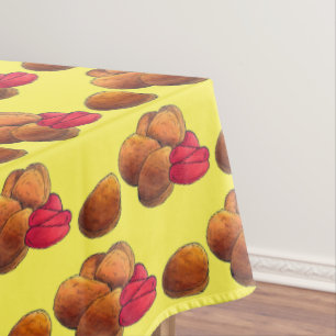 Chicken Nuggets with Ketchup Junk Food Foodie Tablecloth