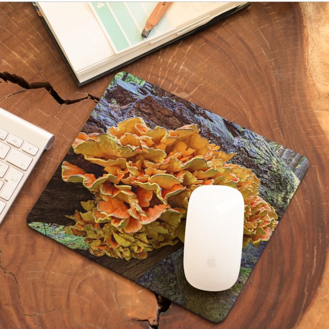 Chicken of the Woods Mushroom Photo Mouse Pad (In Situ)