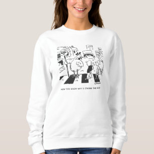 Chicken on a School Crossing Journal Sweatshirt