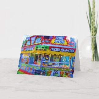 Chicken on a stick at Indiana State Fair Card