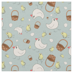 Chicken or the egg fun seamless pattern fabric