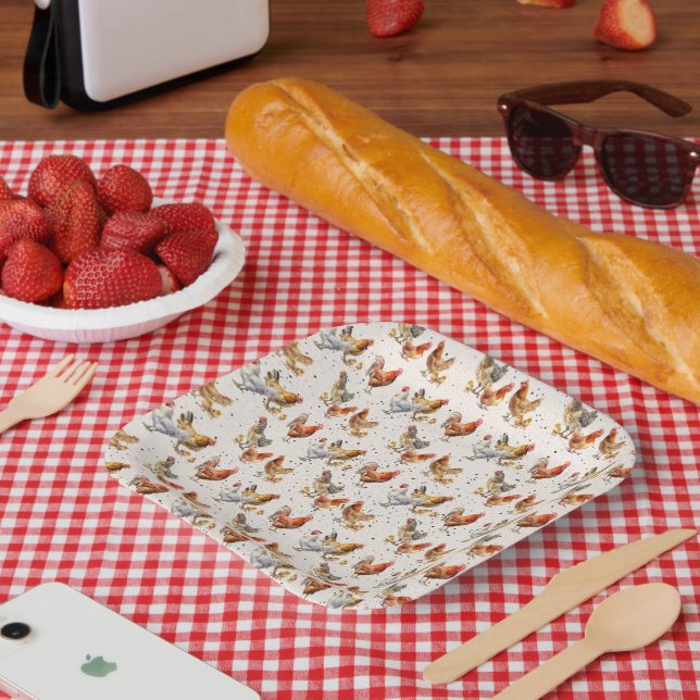 Chicken Paper Plates (Picnic)