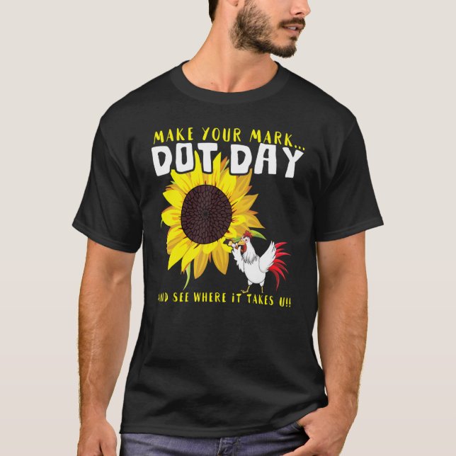Chicken Pattern Make Mark September International  T-Shirt (Front)