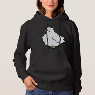 Chicken pattern mint hoodie