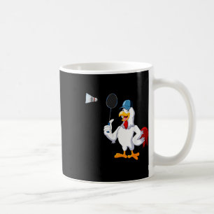 Chicken Playing Badminton Costume Badminton Player Coffee Mug
