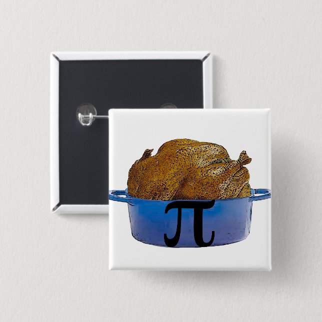 Chicken Pot Pi Button (Front & Back)