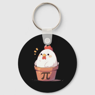 Chicken Pot Pi Day Men Women Kids Math Teacher Gif Keychain