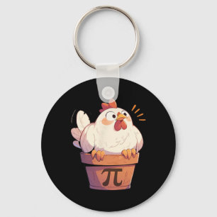 Chicken Pot Pi Day Men Women Kids Math Teacher Gif Keychain