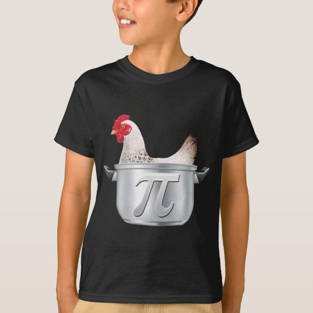 Chicken Pot Pi - Funny Math T-Shirt (Front)