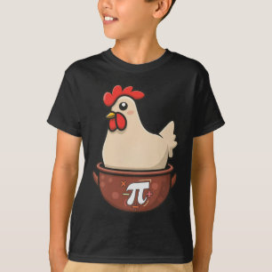 Chicken Pot Pi Funny Pie Day Cartoon Chicken Pot P T-Shirt