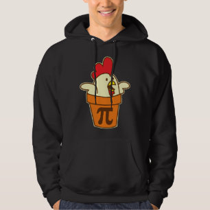 Chicken Pot Pi Geek Pie Mathematics Pun Hoodie
