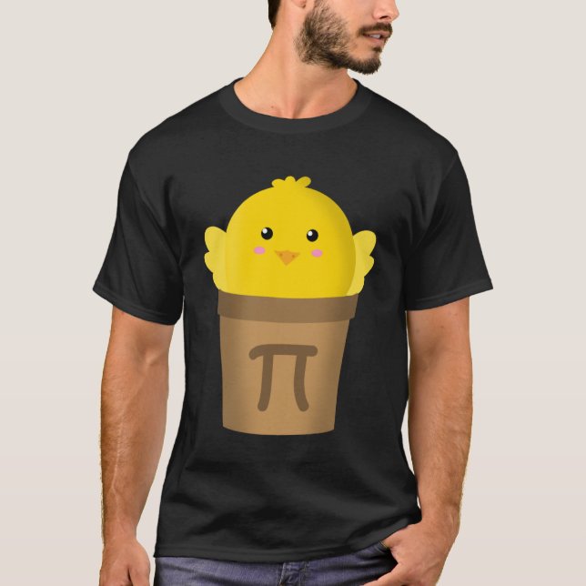 Chicken Pot Pi  Math  & Pi Day Pie  Academic T-Shirt (Front)