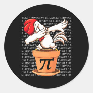 Chicken Pot Pi Shirt Pi Day 2023 Funny Math 3 14 M Classic Round Sticker