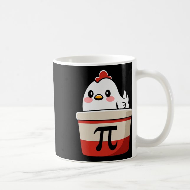 Chicken Pot Pie Funny Math Lover Pun Pi Day Studen Coffee Mug (Right)